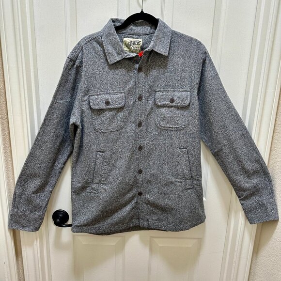 Grayers Men's Cotton Outdoor Shirt Jacket Size M Gray Cold Weather Rated (NEW) - Picture 8 of 13